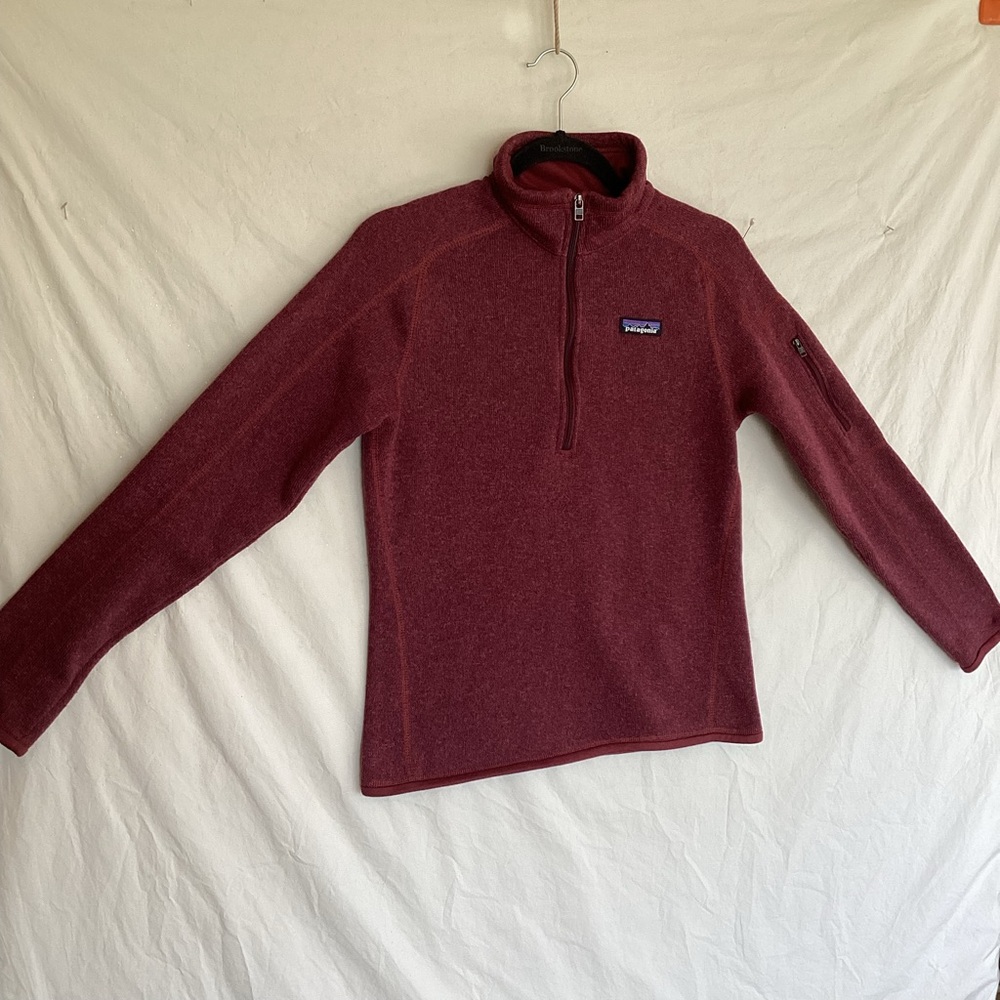 Patagonia better sweater 1/4 zip maroon